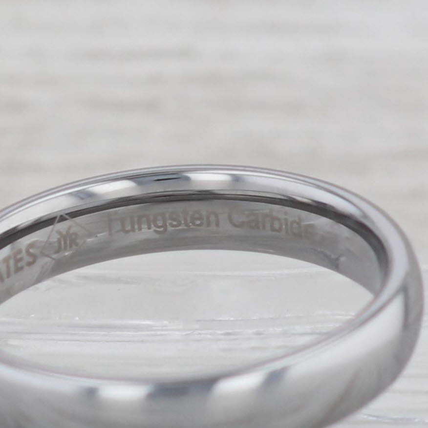 Gray New Tungsten Carbide Ring Size 8 Stackable 4mm Band
