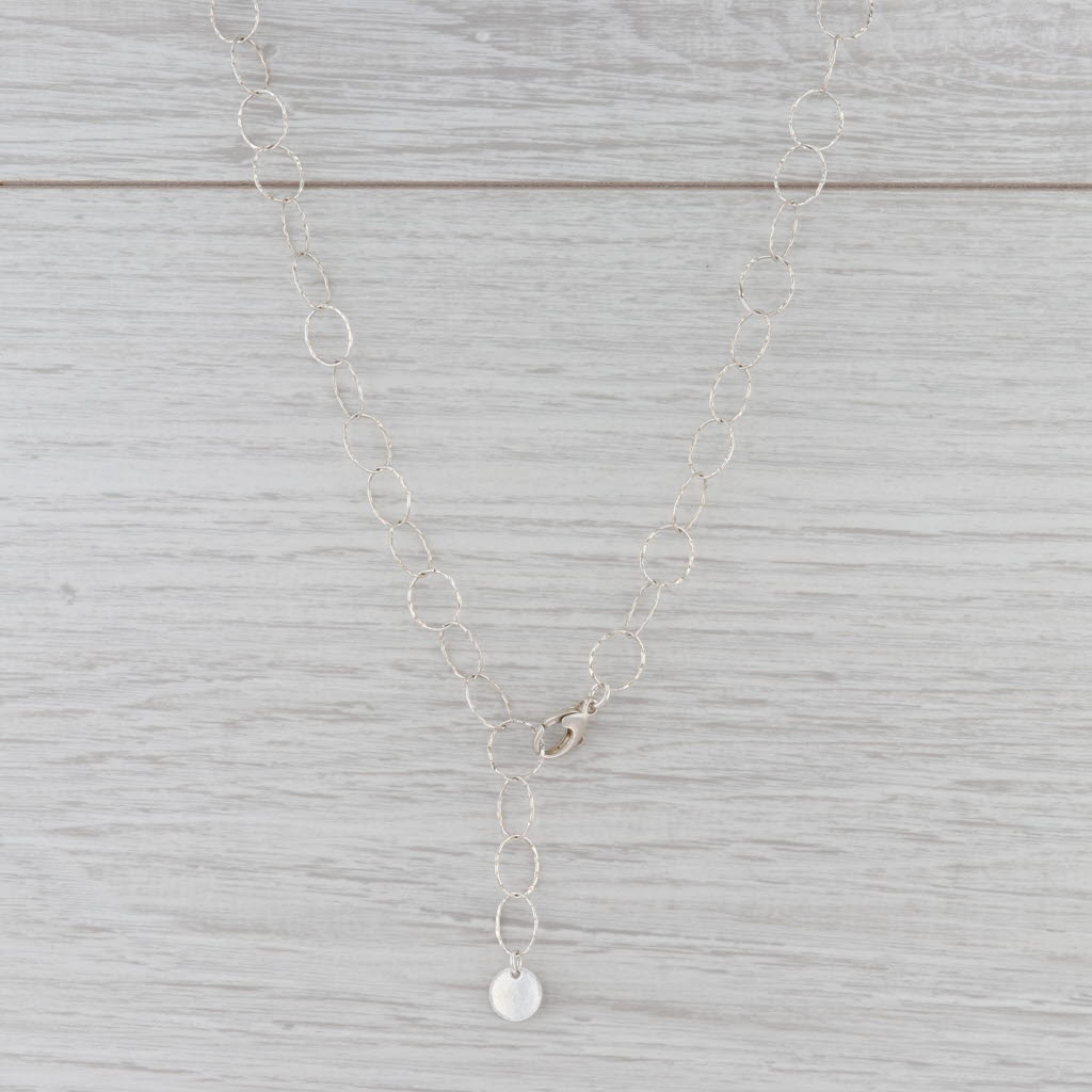 Gray New Nina Nguyen Garnet Bead Necklace Melody Chain Adjustable Sterling Silver