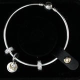 Black New Authentic Pandora Love You Forever Gift Set B800747 Bangle Earrings Case