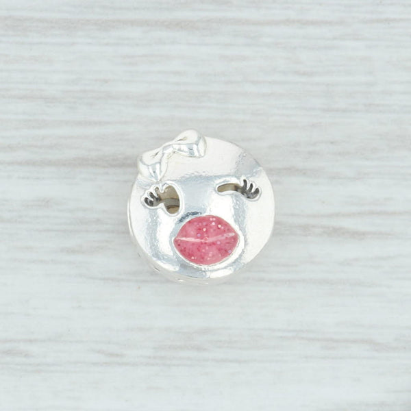 Light Gray New Authentic Pandora Playful Wink Pink Charm 797028EN161 Sterling Silver