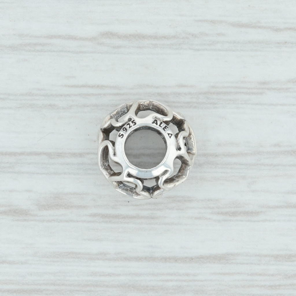 Light Gray New Authentic Pandora Primrose Flower Charm 791489 Sterling Silver Bead