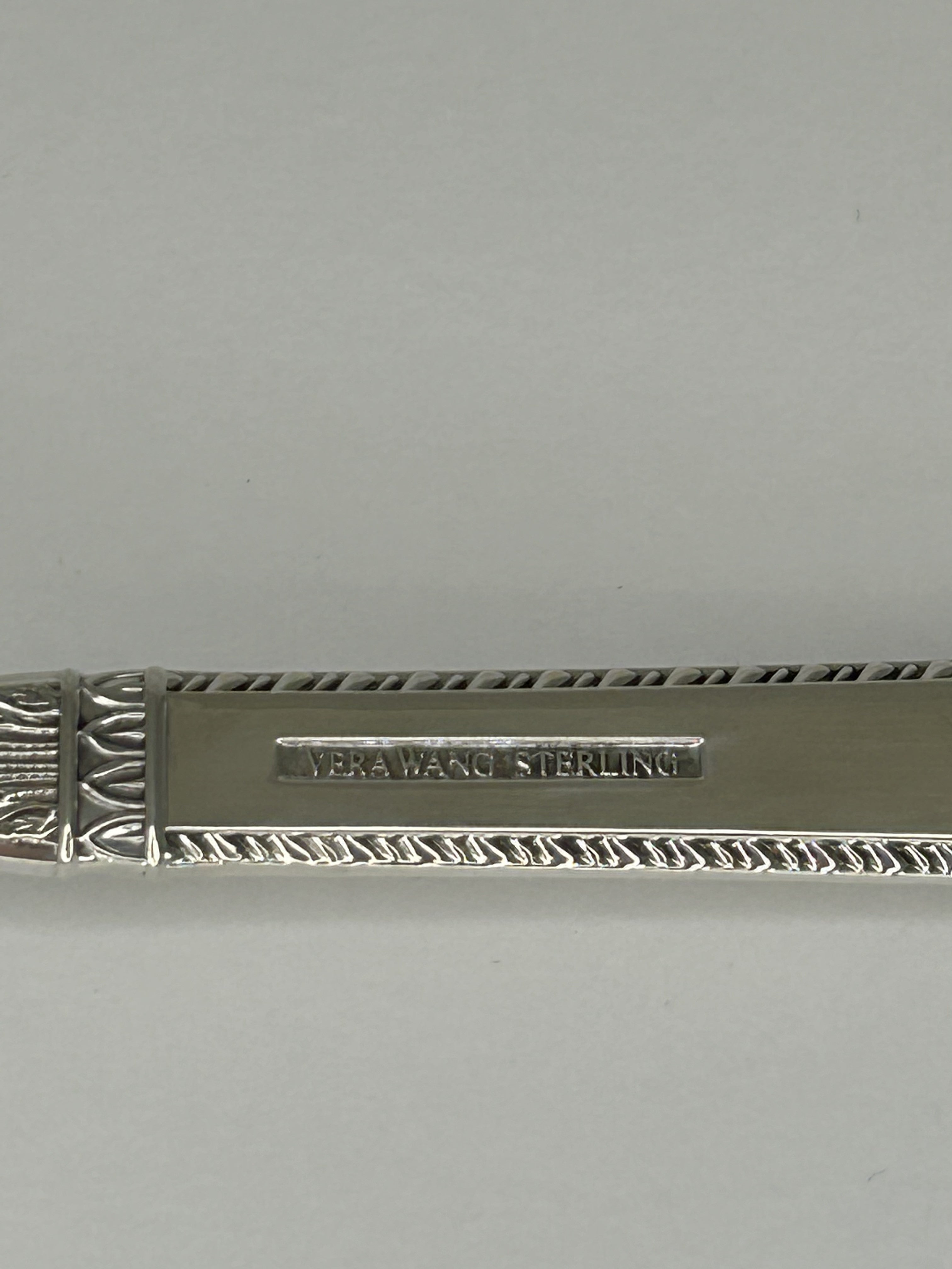 Dark Gray Vera Wang Bysantium Fork Sterling Silver 8" Fine Dining Flatware