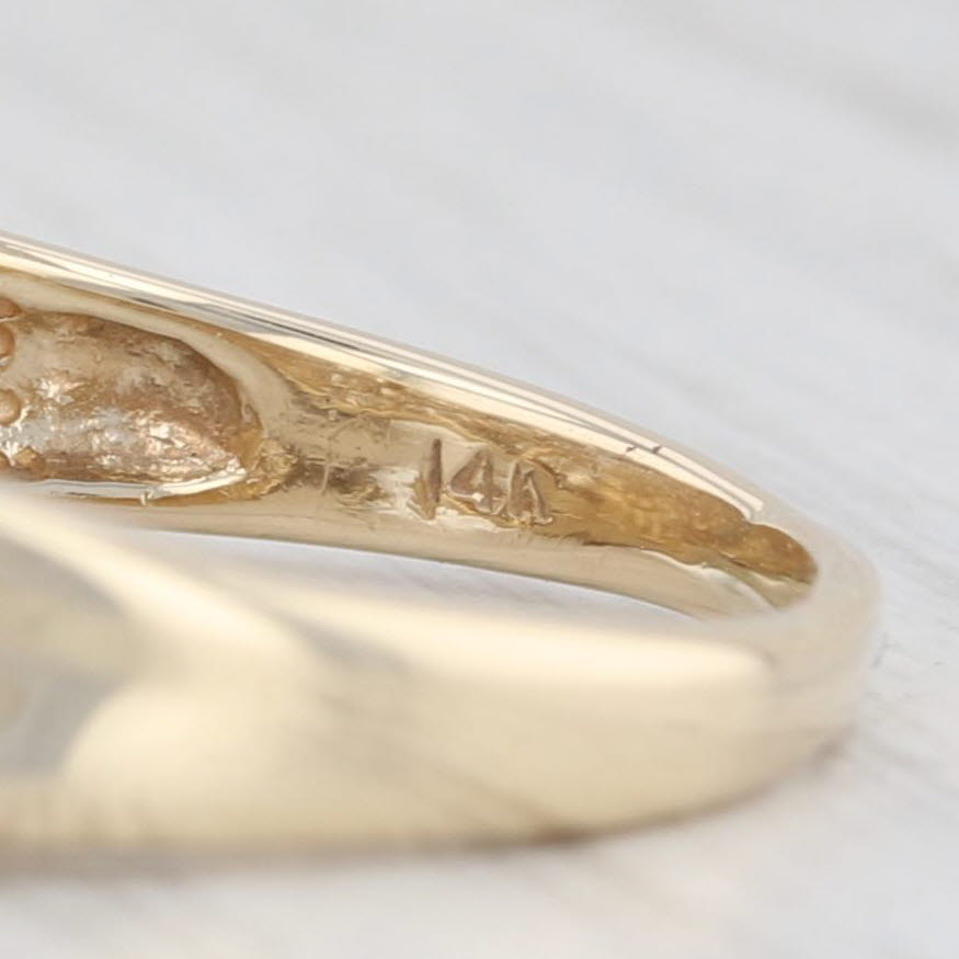 Light Gray 0.60ctw Diamond Bypass Ring 14k Yellow Gold Size 9