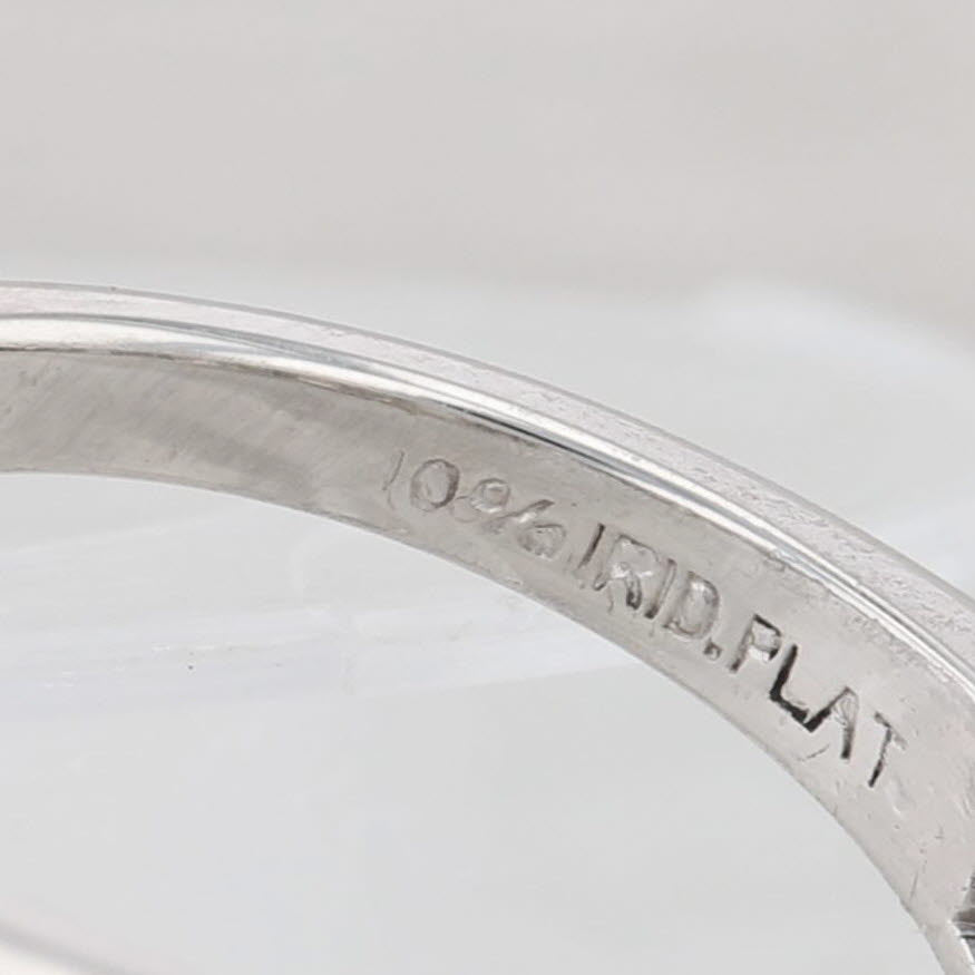 Light Gray Art Deco 1.35ctw Diamond Ring 900 Platinum Size 6.25 Wedding Anniversary Band