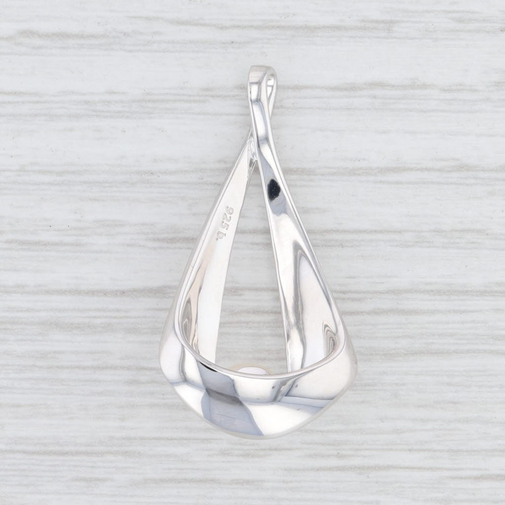 Light Gray New Bastian Inverun Freshwater Pearl Drop Pendant Sterling Silver 24271
