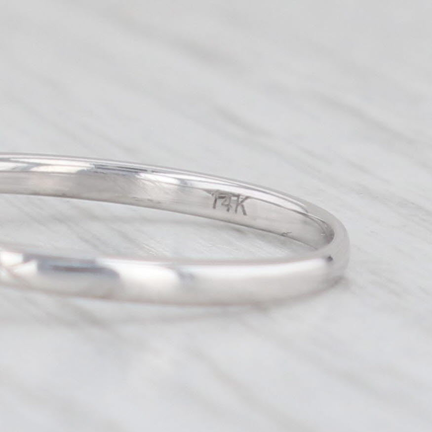 Light Gray 0.24ctw VS2 Round Diamond Engagement Ring 14k White Gold Size 7