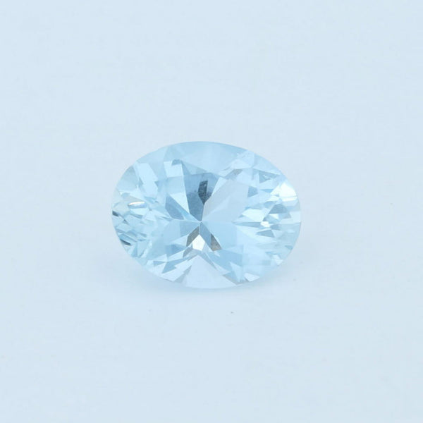 Lavender New 1.63ct 9 x 7mm Natural Aquamarine Solitaire Oval Cut Loose Gemstone