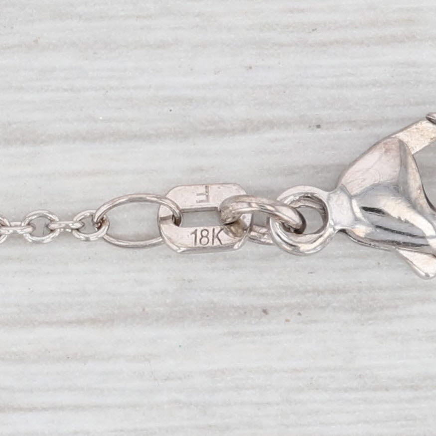 Light Gray Gregg Ruth 0.82ctw VS2 Diamond Halo Pendant Necklace 18" Paperwork & Portfolio