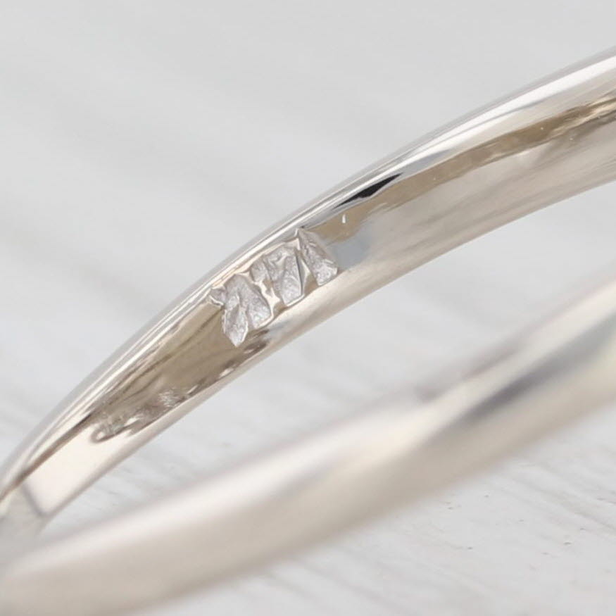 Light Gray Vintage 1.01ctw Diamond Cluster Ring 14k White Gold Size 6.25 Cocktail