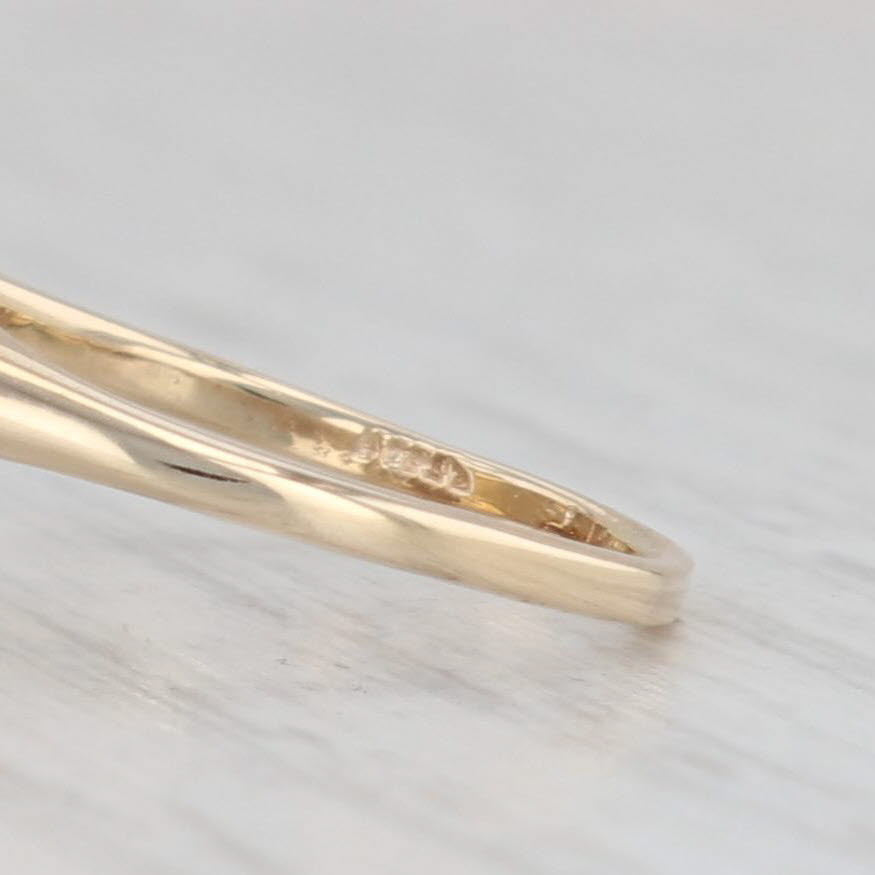 Light Gray 0.23ctw Diamond Chandelier Cluster Ring 14k Yellow Gold Size 5.25 Engagement