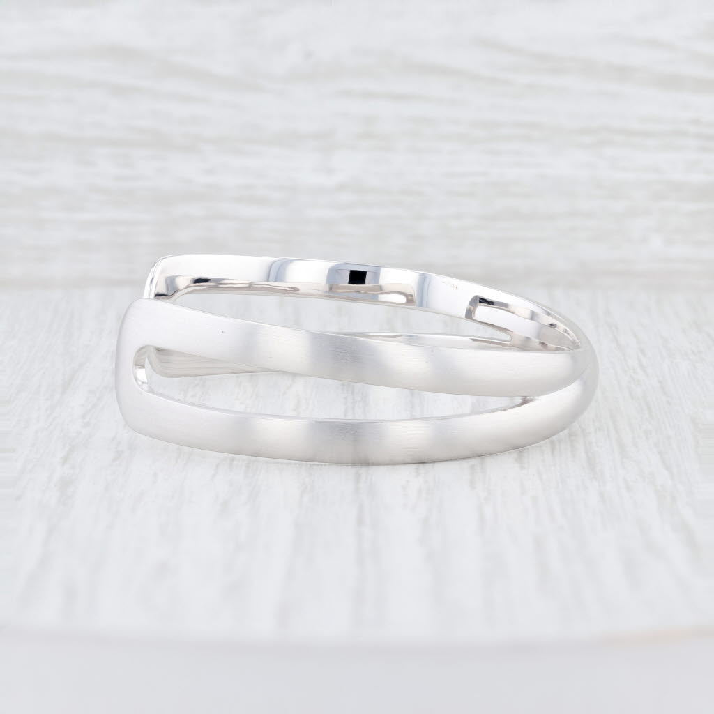 Light Gray New Bastian Inverun Cuff Bracelet Sterling Silver 6.75" Openwork