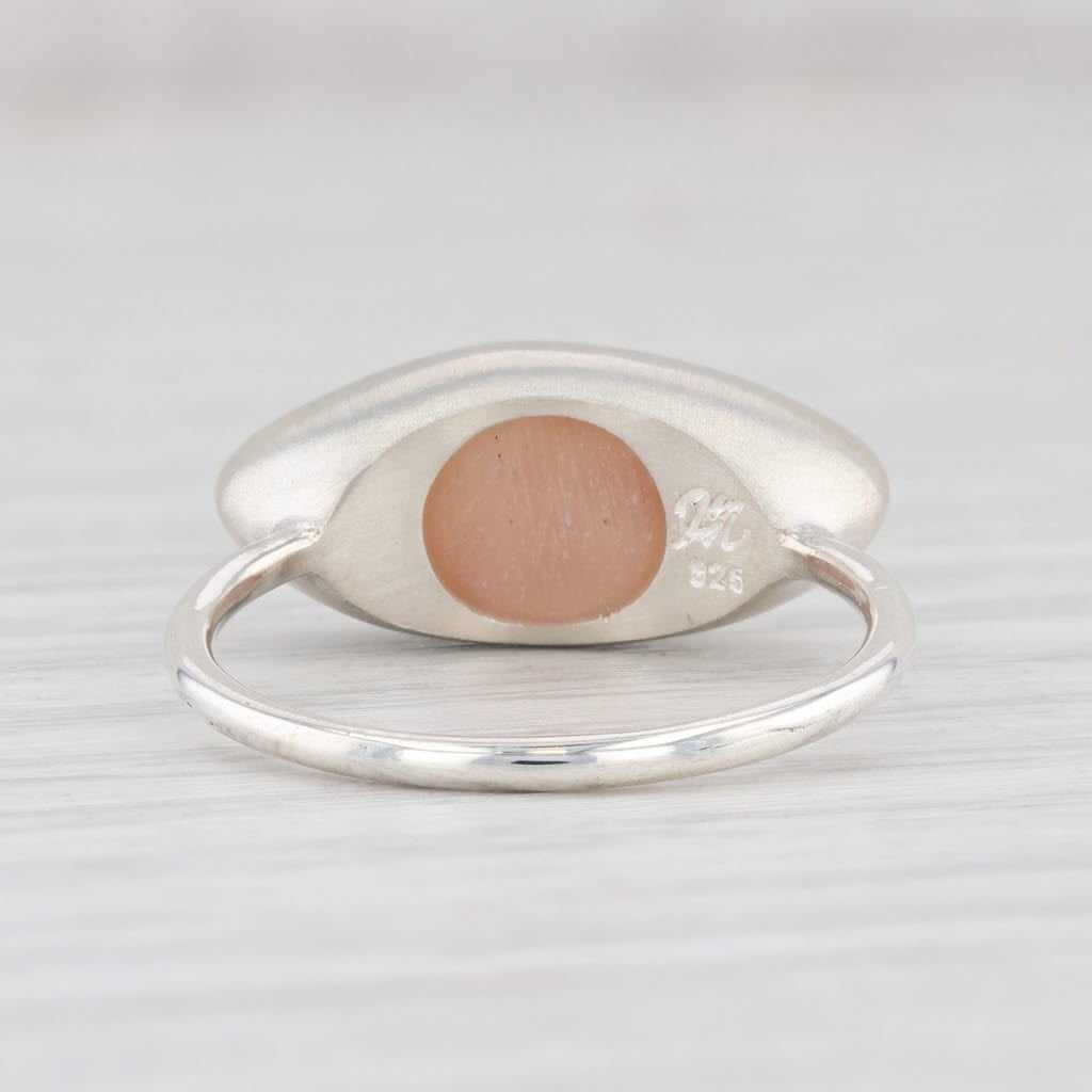 Light Gray New Nina Nguyen Ring Tan Sand Druzy Quartz Sterling Silver Size 7 Statement