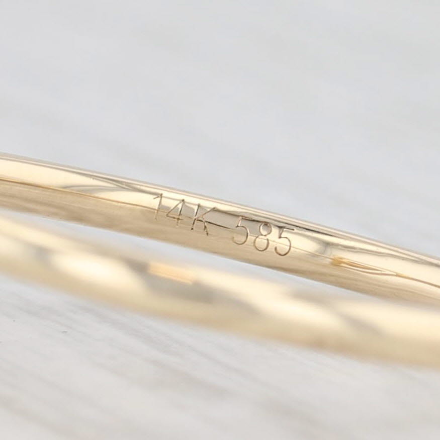 Light Gray Sophia Diamond Arrow Ring 14k Yellow Gold Size 6.75