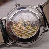 Light Slate Gray Blancpain Villeret Mens 40mm Steel Automatic Dress Watch Original Strap c.1151