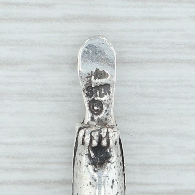 Light Gray Bird Charm Sterling Silver Our State North Carolina Cardinal Figural 925