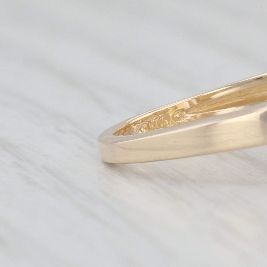 Light Gray 4.50ct Emerald Cut Citrine Solitaire Ring 14k Gold November Birthstone Size 7