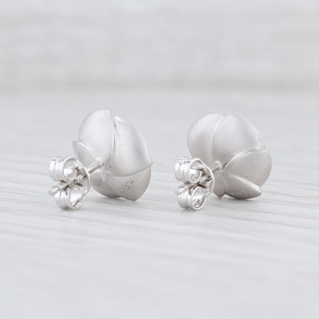Light Gray New Bastian Inverun Cultured Pearl Stud Earrings Sterling Silver 12845