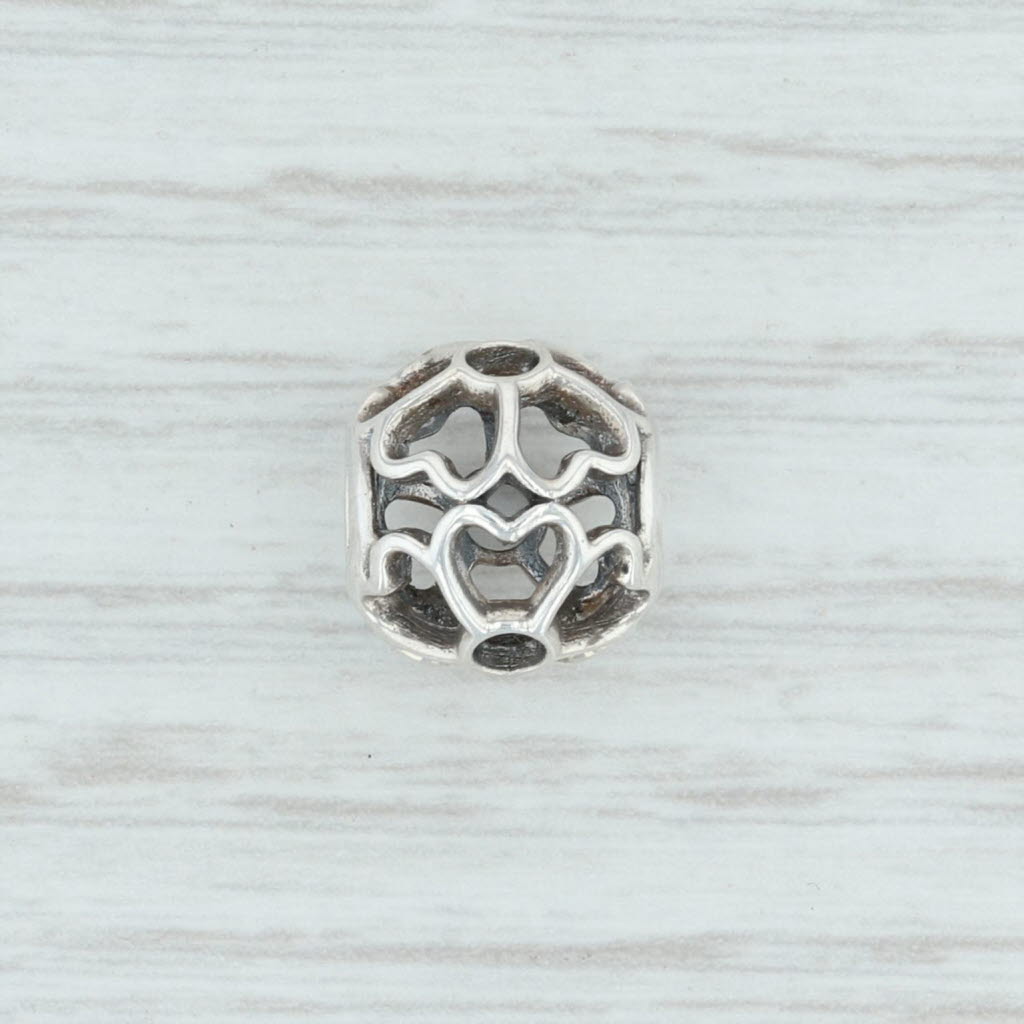 Light Gray New Authentic Pandora Primrose Flower Charm 791489 Sterling Silver Bead
