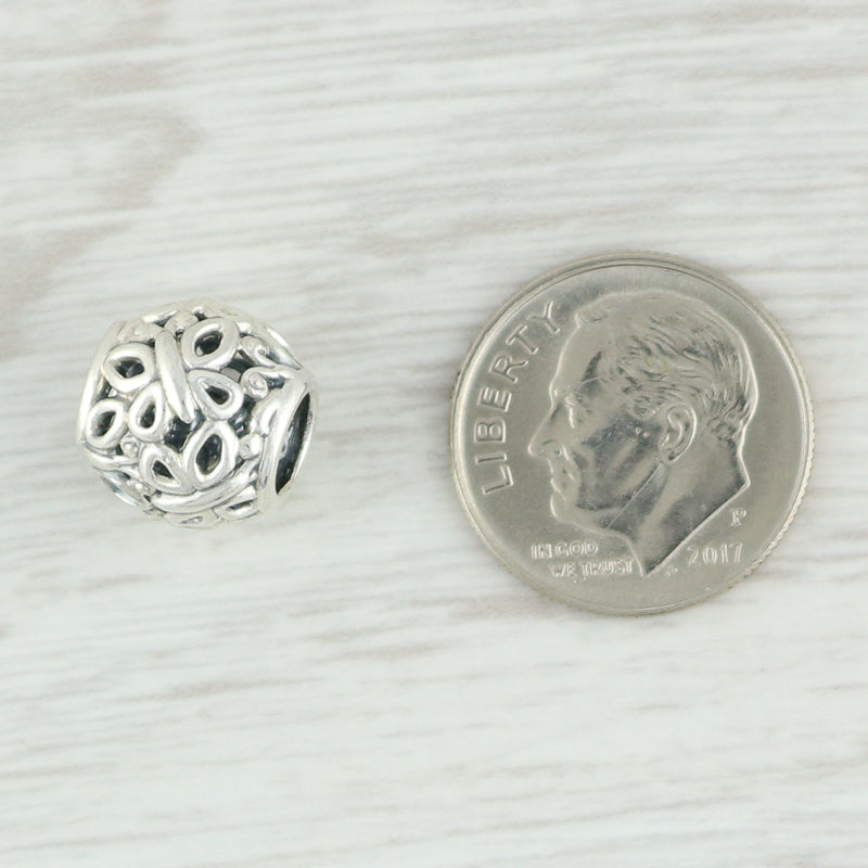 Light Gray New Authentic Pandora Openwork Butterfly Charm 790895 Sterling Silver