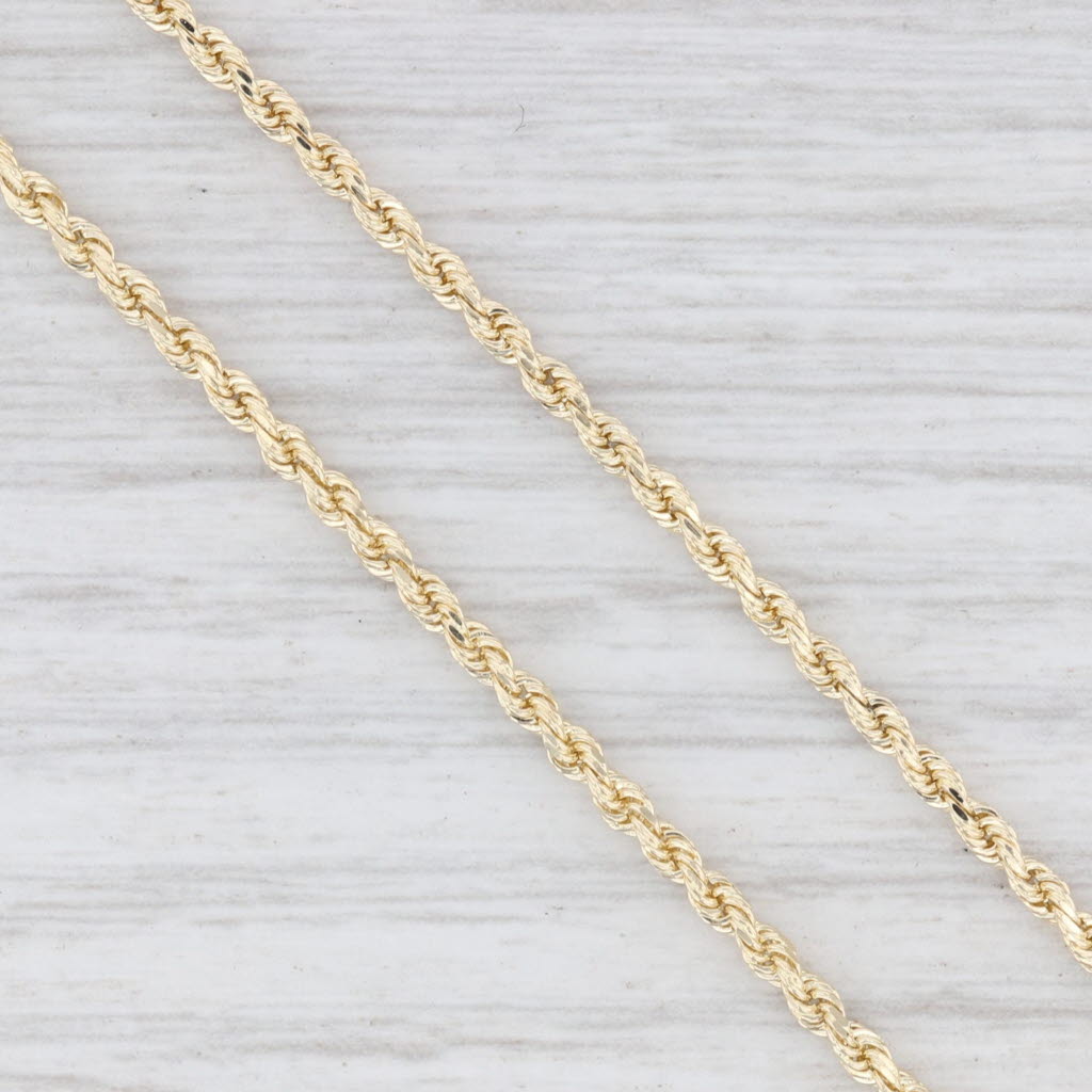 Light Gray Blue Synthetic Spinel Starter Slide Charm Bracelet 14k Yellow Gold 7”