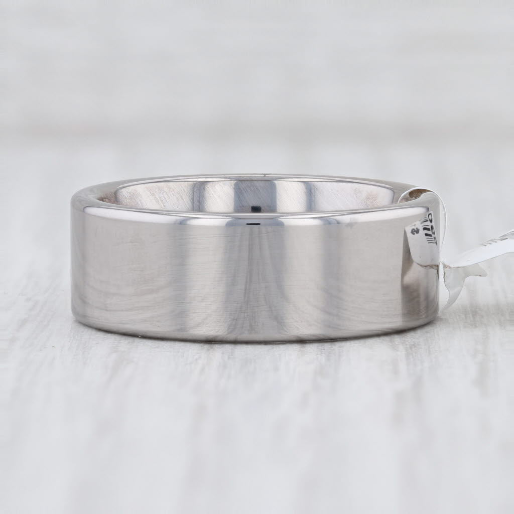 Light Gray New Tungsten Men's Ring Size 10 Wedding Band