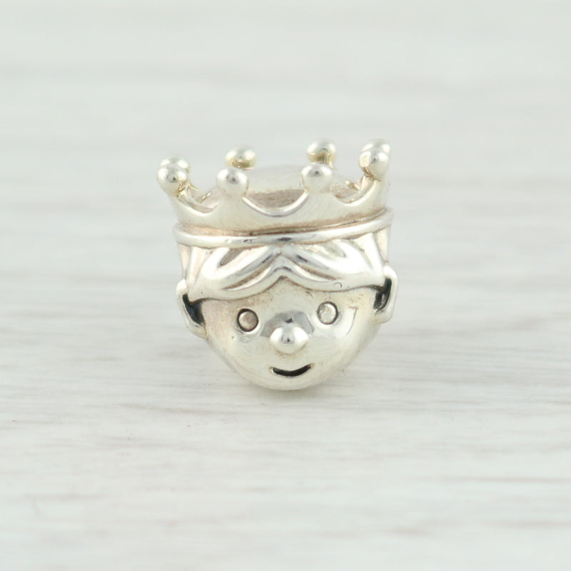 Light Gray New Authentic Pandora Precious Prince Charm 791959 Sterling Silver