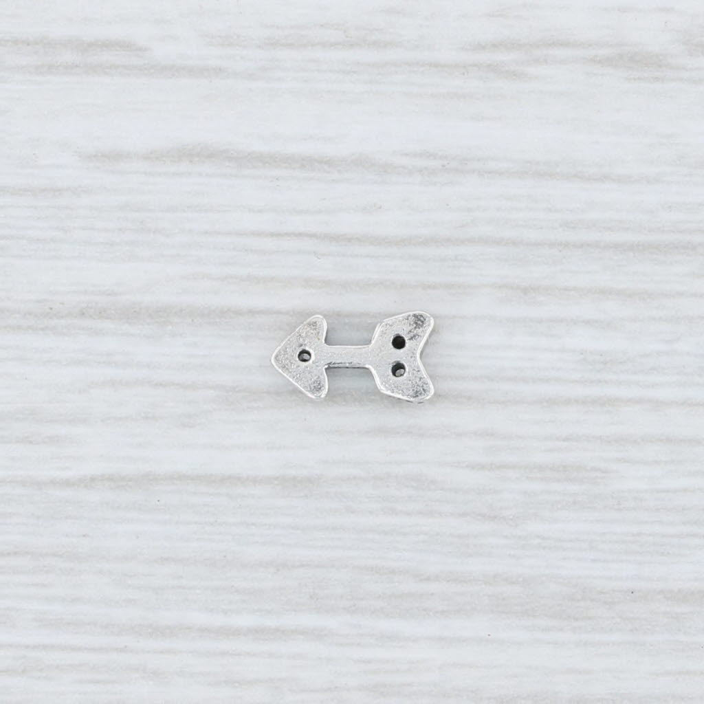Light Gray New Genuine Pandora Sparkling Arrow Petite Floating Locket Charm 792170CZ