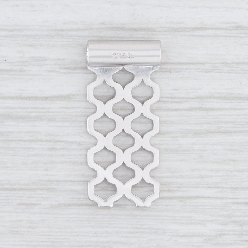 Light Gray New Bastian Inverun Memorable Cutout Pendant Sterling Silver 12863 Statement