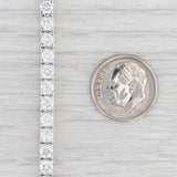 Light Gray 6.5ctw VS2 Diamond Tennis Bracelet 18k White Gold 7.25" 3.6mm