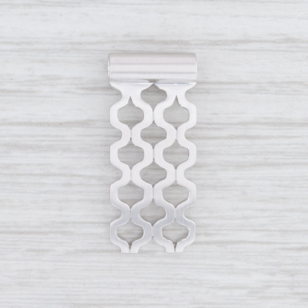 Light Gray New Bastian Inverun Memorable Cutout Pendant Sterling Silver 12863 Statement