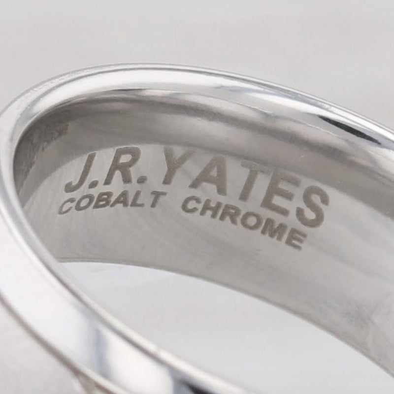 Gray New Crisscross Pattern Cobalt Chrome Ring Size 8 Wedding Band