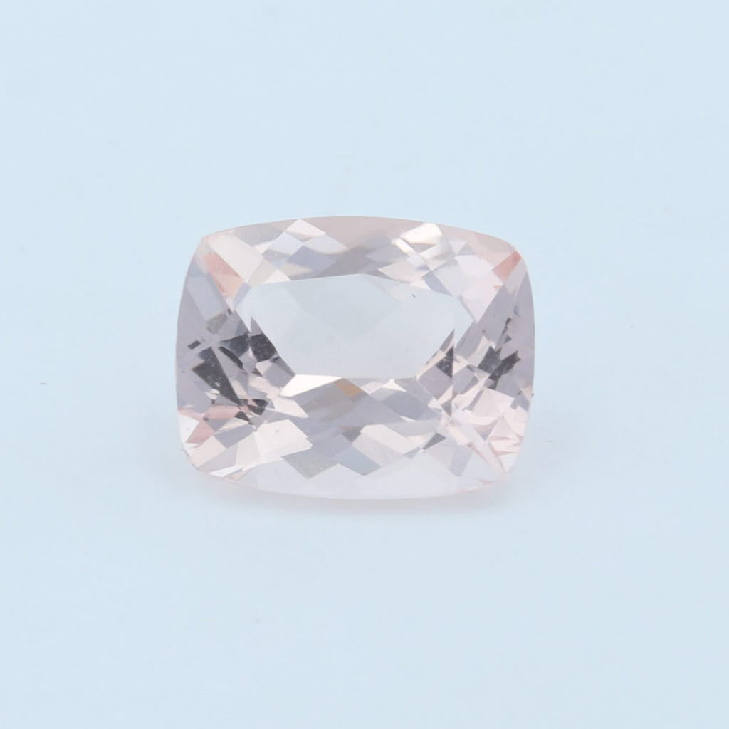 Lavender New 2.68ct 8 x 10mm Natural Morganite Solitaire Cushion Brilliant Loose Gemstone