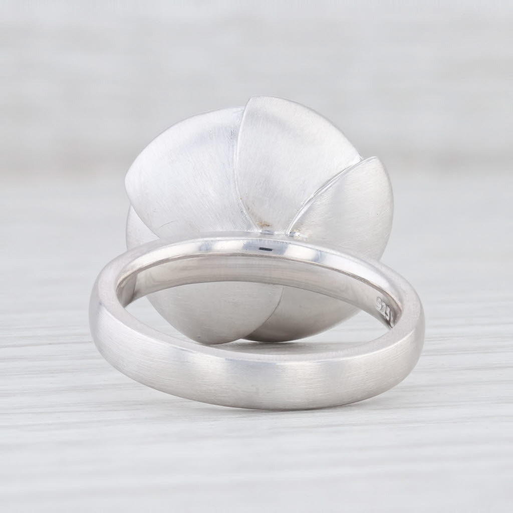Light Gray New Bastian Inverun Shell & Sea Cultured Pearl Ring Sterling Silver 12844 8.5 58