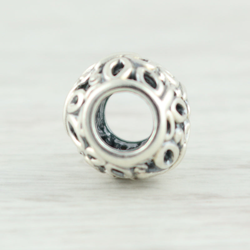 Light Gray New Authentic Pandora Openwork Butterfly Charm 790895 Sterling Silver