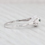 Light Gray New 0.25ct Green Alexandrite Solitaire Ring 14k Gold Size 6.25 Floral Filigree