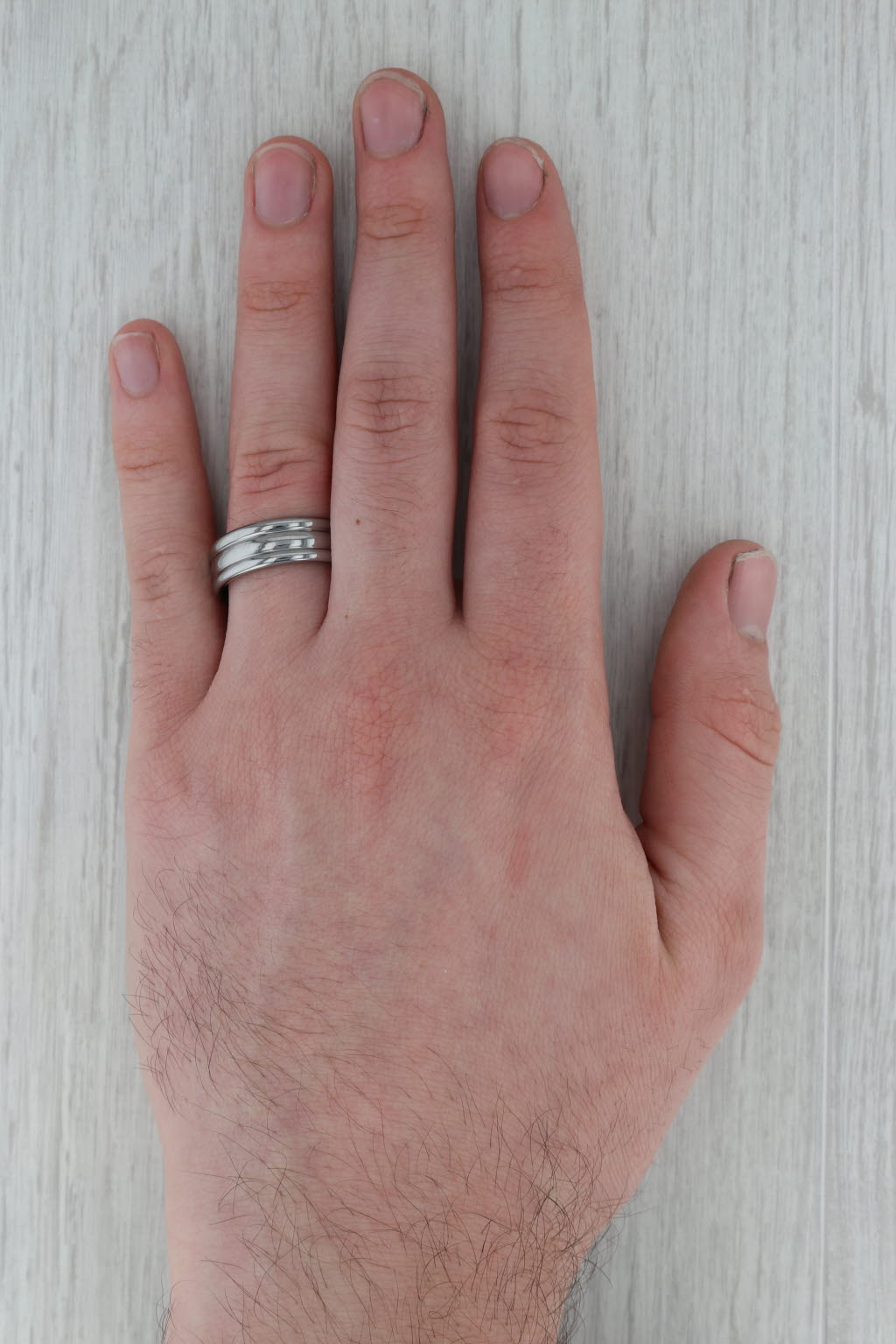 Rosy Brown New Beveled Tungsten Carbide Men's Ring Size 10 Wedding Band