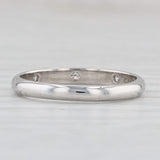 Light Gray Cartier VS2 Diamond 1895 Wedding Band with Box 950 Platinum Size 6 Ring