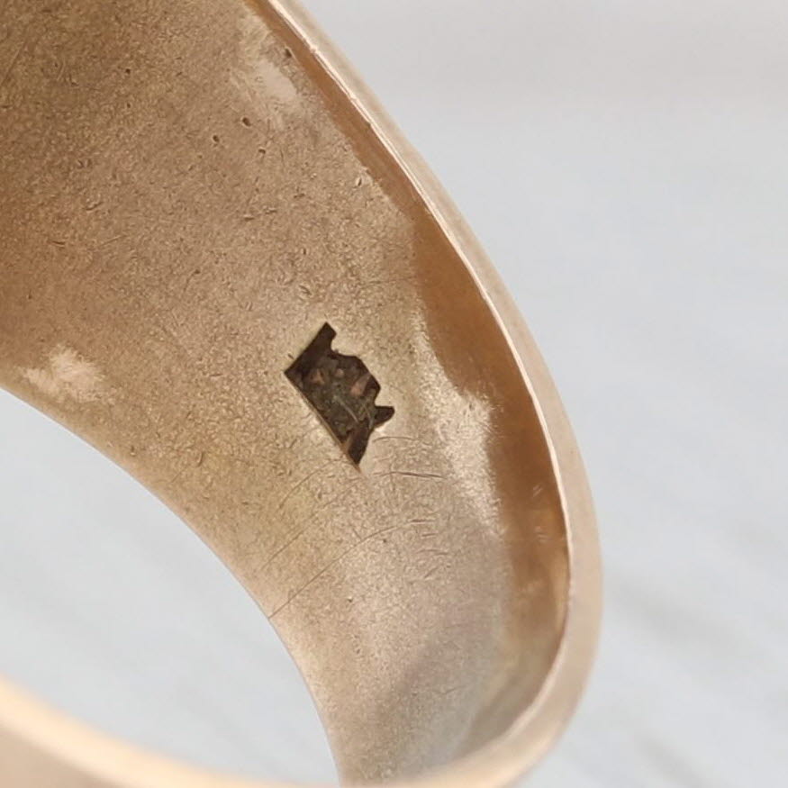 Light Gray 1800s Antique Diamond Masonic York Rite Ring 14k Gold Size 12 Royal Arch