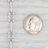 Light Gray 0.48ctw Diamond Bracelet 18k White Gold 6.75” 6mm