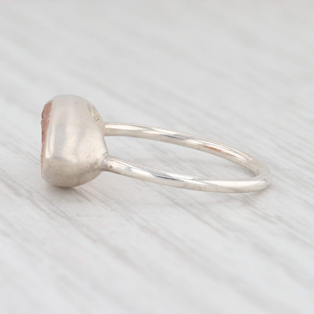 Light Gray New Nina Nguyen Sand Druzy Quartz Ring Sterling Silver Size 7 Statement