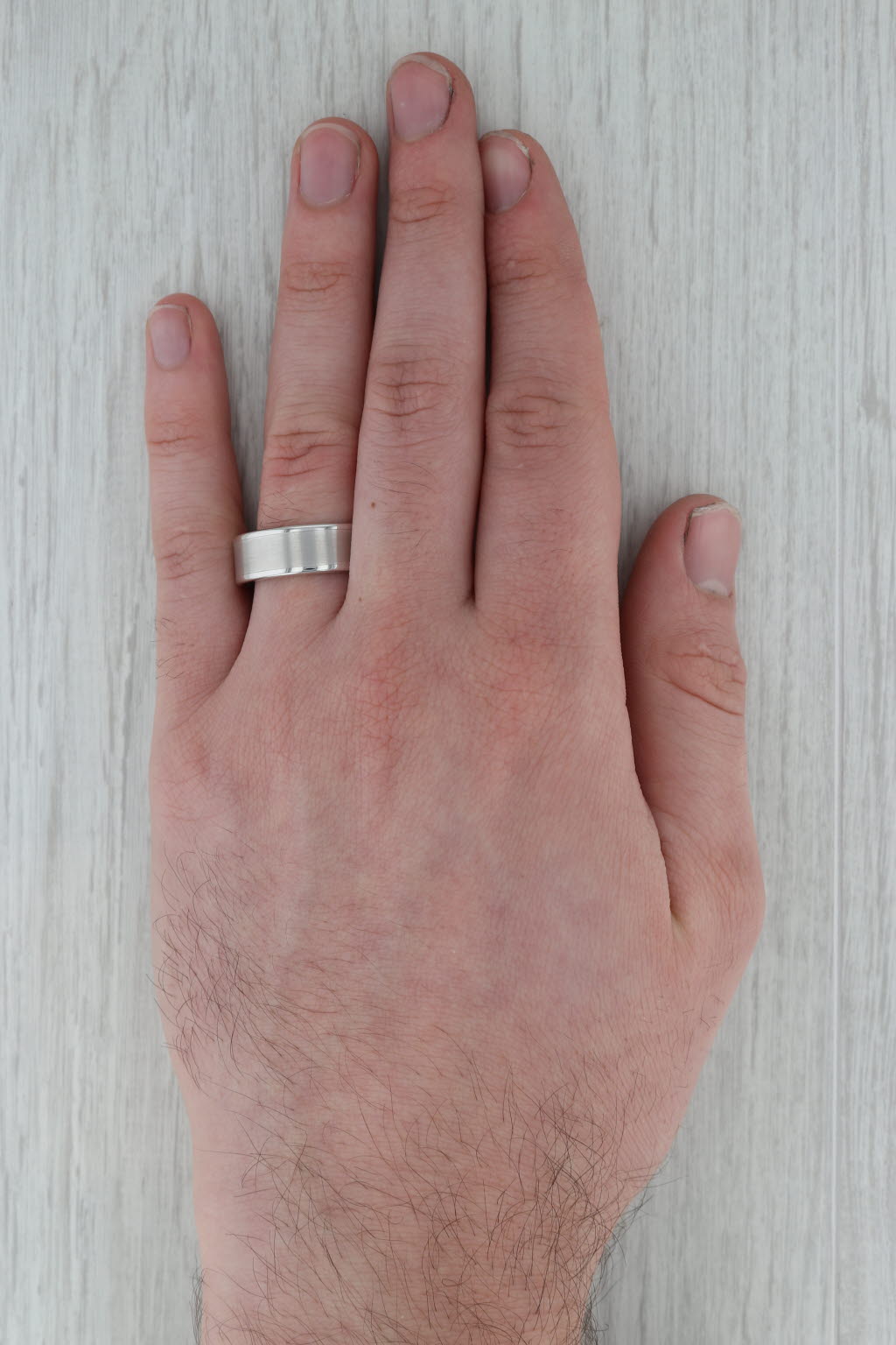 Dark Gray New Triton Brushed Tungsten Carbide Ring Men's Wedding Band Size 10