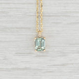 Light Gray New 0.33ct Green Alexandrite Pendant Necklace 14k Yellow Gold 16" Cable Chain