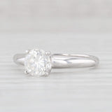 Light Gray New 0.88ct Round Diamond Solitaire Engagement Ring 14k White Gold Size 5.75