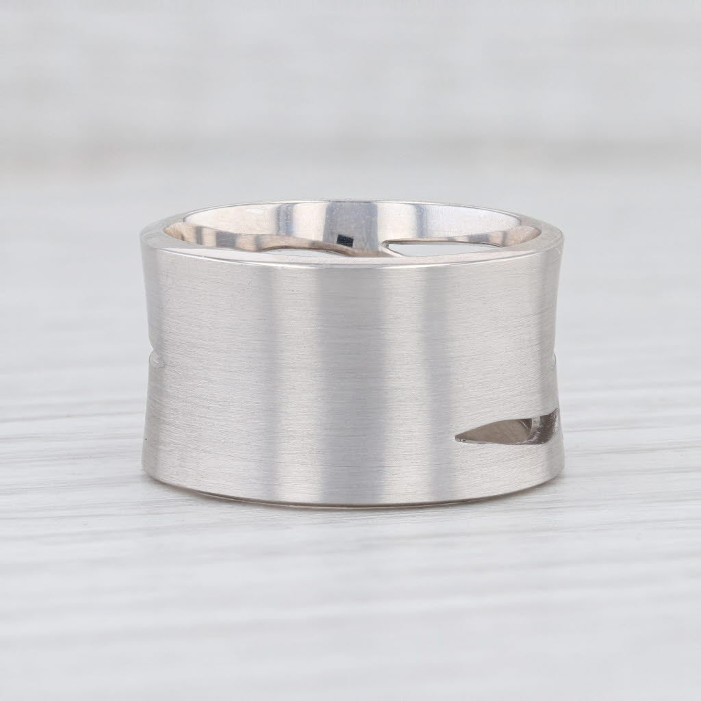Light Gray New Bastian Inverun Ring Sterling Silver Sparkling Diamonds 26071 12883 Sz 52 6