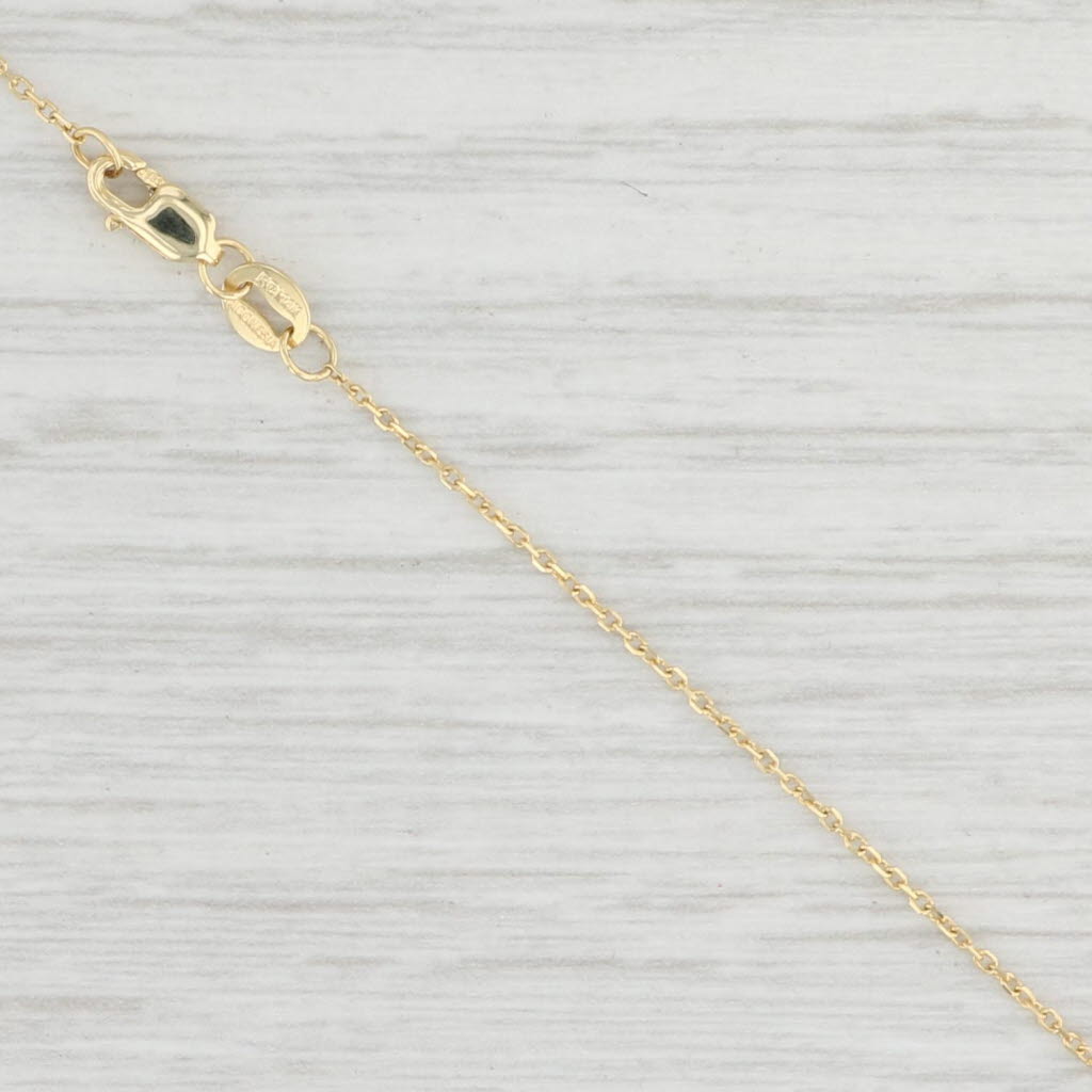 Light Gray New 0.33ct Green Alexandrite Pendant Necklace 14k Yellow Gold 16" Cable Chain