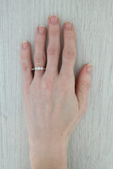 Dark Gray 0.41ctw Diamond 3-Stone Engagement Ring 14k White Gold Size 9.75