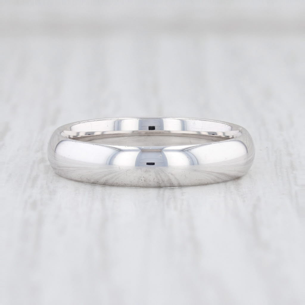 Light Gray New Sterling Silver Ring Wedding Band Size 7 Stackable