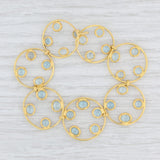 Light Gray Marie-Helene de Taillac 10ctw Aquamarine Bracelet 22k Yellow Gold 6.5"