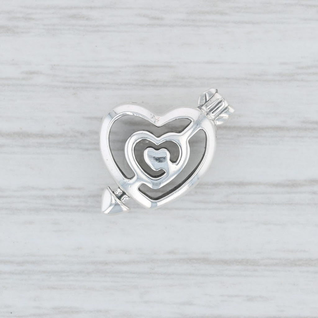 New Authentic Pandora Path to Love Charm 797814 Sterling Silver Heart
