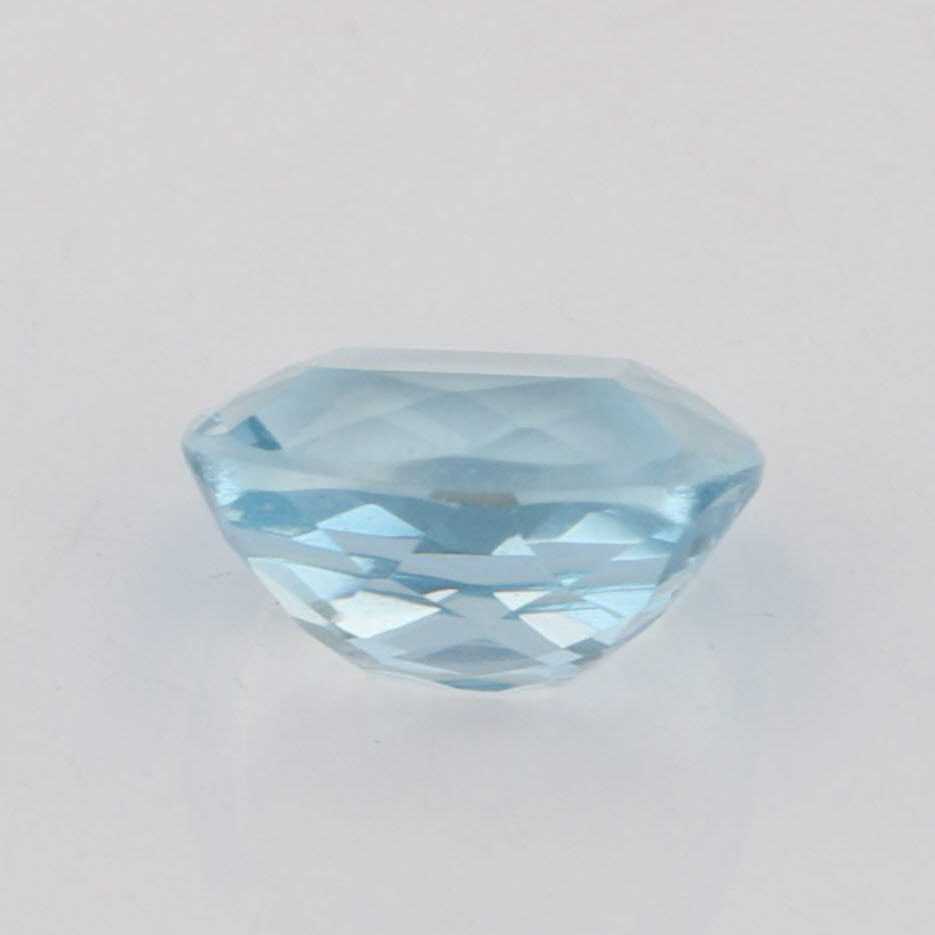 Light Gray New 1.37ct 7.6 x 6.5mm Natural Aquamarine Cushion Solitaire Loose Gemstone